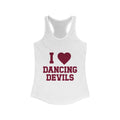 I Heart Dancing Devils Racerback Tank