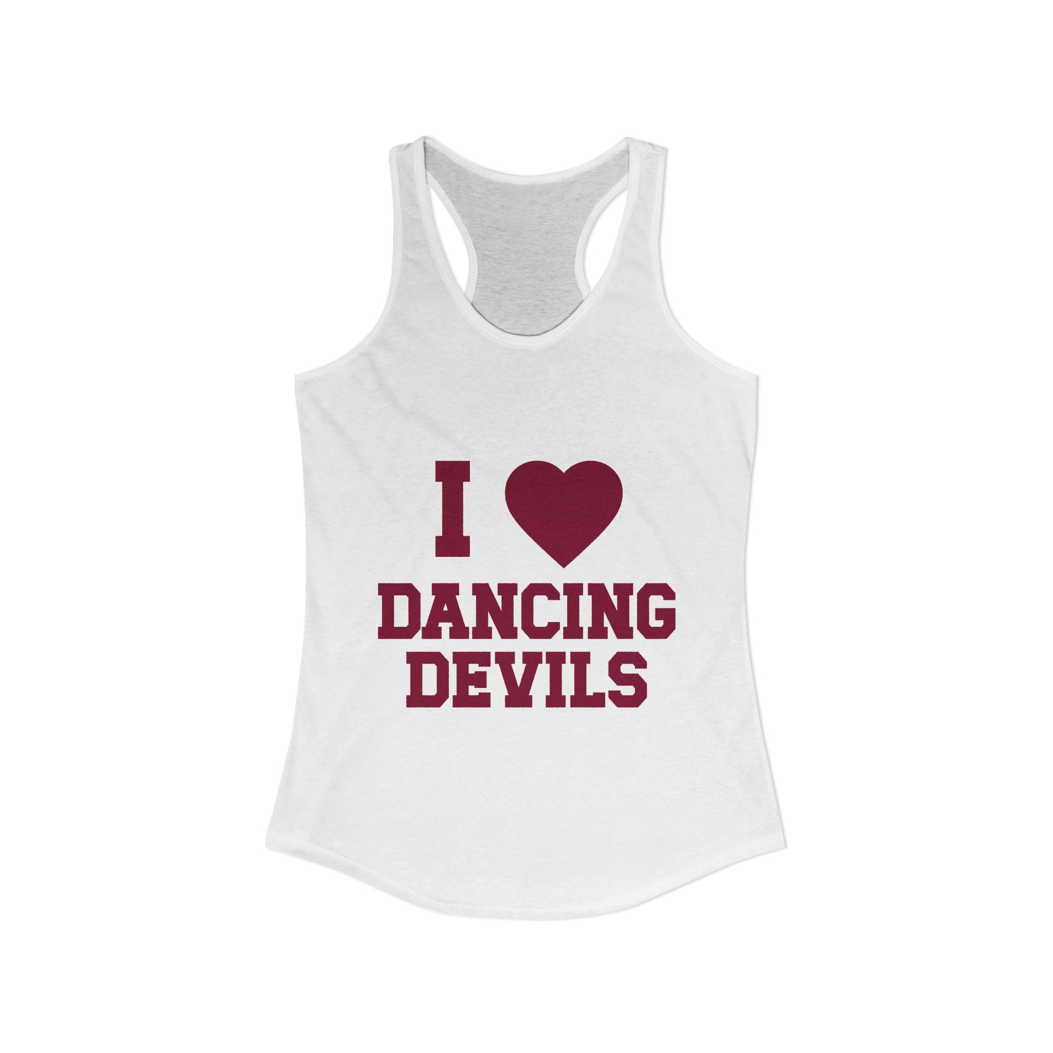 I Heart Dancing Devils Racerback Tank