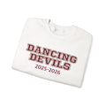 Dancing Devils Crewneck, Maroon Text