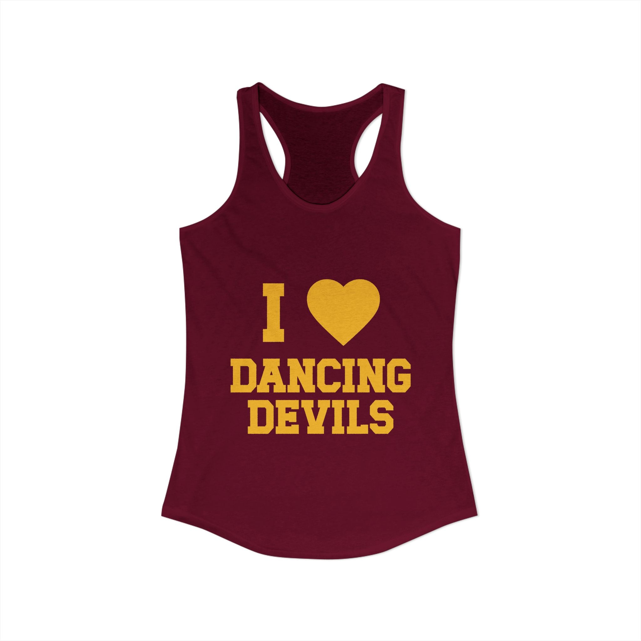 I Heart Dancing Devils Racerback Tank